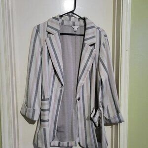 Striped Women's Blazer Jacket